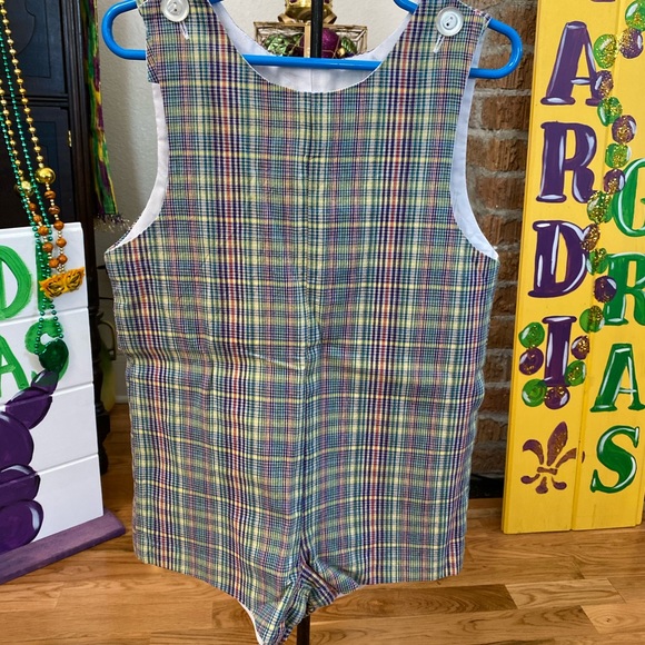 Banbury Cross Toddler Boys Plaid Shortall 4T - Picture 3 of 7